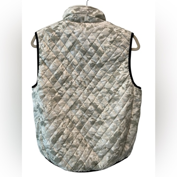 Obermeyer Vest Mens Size Small Camouflage Ski Jacket Zip Front Pockets - Picture 2 of 6